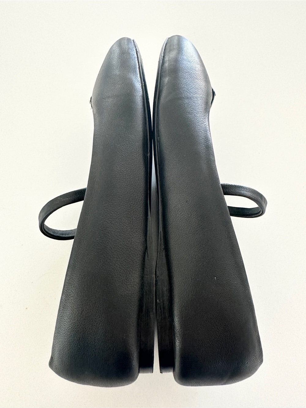 Prada Padded Ballerina Flat Black Leather Size 38 Made in Italy - Picture 6 of 11